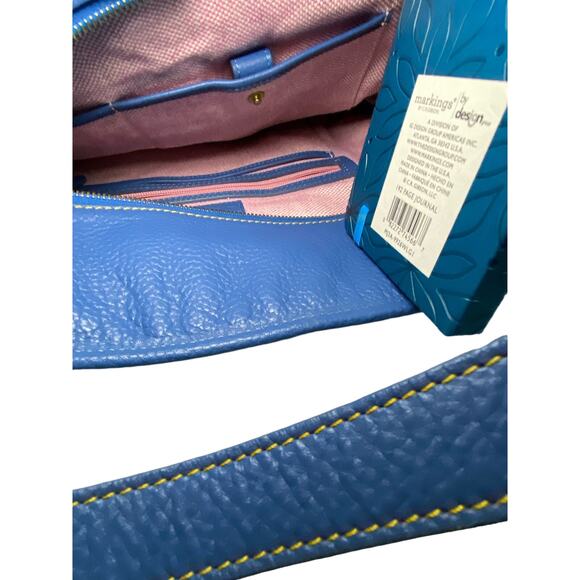 Dooney & Bourke   Blue Full Leather Exterior Large Slouch Bag Top Shoulder - Picture 7 of 8